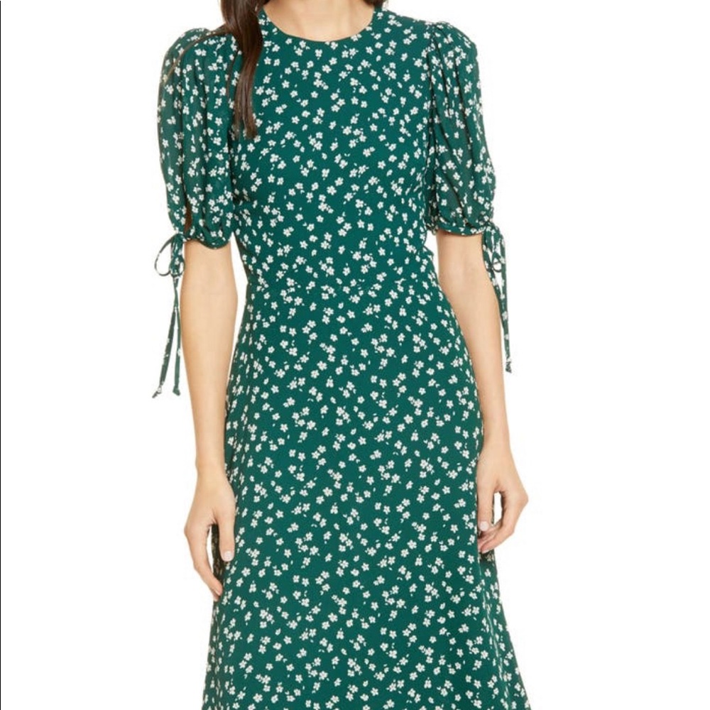 Reformation Oakley Floral Print Midi Dress NWT